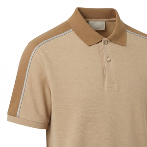 Camisa de Hombre Transpirable con Paneles en Contraste, de Punto, Manga Corta, Cuello con Botones, Estilo Casual, con Logotipo Personalizado - Product Image 6