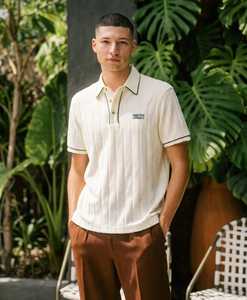 เสื้อเชิ้ตแขนสั้นผ้าฝ้าย 100% น้ำหนักเบาสำหรับผู้ชาย ยี่ห้อ ONETEN APPARELS  คอปกแบบมีเท็กซ์เจอร์ - Product Image 1