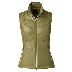 Gilet matelassé sans manches pour femme avec doublure polaire épaisse, fermeture éclair et boutons, manteau d'hiver chaud, vêtement d'extérieur - Product Image 3