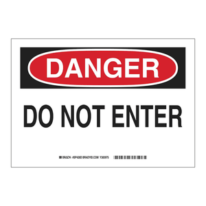 Panneau de sécurité réfléchissant en PVC « Danger, entrée interdite » pour les zones industrielles et de laboratoire - Product Image 3