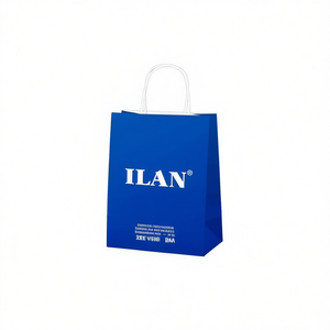 Sacchetto Regalo in Carta ILAN 25x12x33.5cm con Manico Blu - Product Image 1