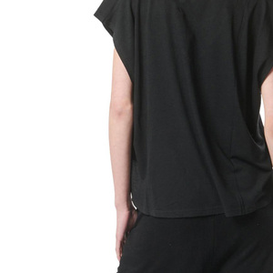 Women's Solid Casual Breathable <b>Flowy</b> Tank <b>Top</b> with Jersey Fabric ODM Supply - Product Image 2