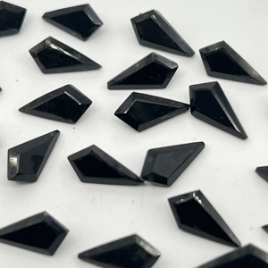 Gemas IBRAHIM de Alta Calidad, Ónix Negro Creado en Laboratorio, Corte en Forma de Cometa, Sueltas, para Venta al por Mayor, Accesorios para Fabricación de Joyería DIY, Naturales - Product Image 5