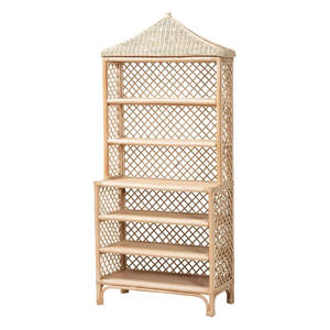 Creative Design Rattan Shelving Tall Room <b>Storage</b> Organizer Durable Hand Crafted <b>Wicker</b> Plant Stand Home Decorative <b>Unit</b> - Product Image 1