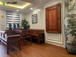 พื้น SPC แบบแข็ง VFLOOR รุ่นโมเดิร์น กันน้ำ ทนต่อรอยขีดข่วน ระบบคลิ๊กล็อค ติดตั้งง่าย ขนาดกลาง รับประกัน 5 ปี - Product Image 3