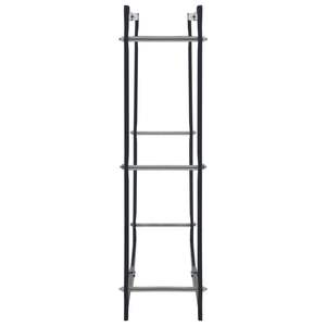 Griglia per legna da ardere in acciaio nero 39.4 "x 9.8" x 39.4 "per parti del camino - Product Image 4