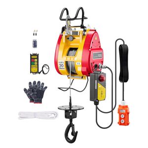 "2-in-1 Electric <b>Hoist</b> Winch 1100 Lbs Capacity 1800W Portable Power Winch 98 ft Lifting Height 36 Ft/min Wire for Cranes" - Product Image 1