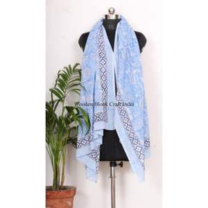 Pareo de algodón ligero hecho a mano para verano, estampado a mano, perfecto como pañuelo de playa, cubierta de traje de baño para mujer, regalo para ella - Product Image 5