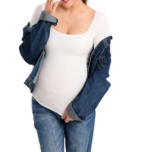 Débardeur de maternité personnalisé en gros, dos nageur, froncé, sans manches, pour yoga et entraînement, avec soutien-gorge intégré - Product Image 4