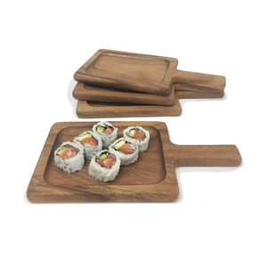 ถาดไม้อะคาเซียสำหรับเสิร์ฟพร้อมไม้พายสำหรับชีส - Product Image 2