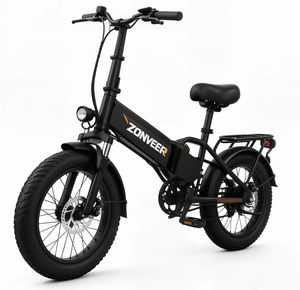 Pneus neige 20*4 pouces, batterie lithium 48V 10ah, cadre en acier carbone, vélo électrique pliable - Product Image 1