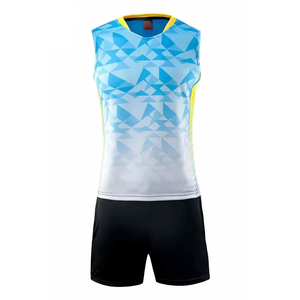 Men's Customizable Volleyball Uniform Sets Latest Design Custom Team Name Number Wholesale Price Custom Color 100% Polyester - Product Image 2