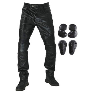 Pantalon de moto en cuir de qualité supérieure, confortable, respirant et durable, avec design de sécurité et finition soignée, pour la vente en gros. - Product Image 1