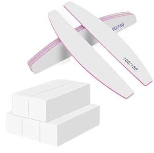 Lima de Uñas Mini de Acero Inoxidable con Logotipo Personalizado, 100/120 100/180 180/240, Herramienta de Manicura de Precisión de Doble Cara - Product Image 1