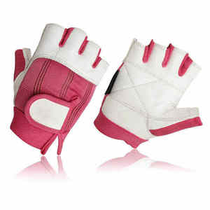 <b>Half</b> Finger Fitness Gloves Red Black Polyester Gym Training Breathable Moisture Wicking Non <b>Slip</b> Unisex - Product Image 4