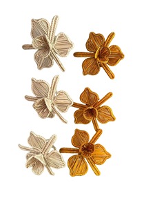 Floral Shape <b>Rattan</b> Napkin Ring For <b>Dining</b> <b>Table</b> Styling Enhances everyday meals with a natural and elegant <b>table</b> presentation - Product Image 2