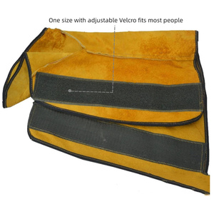 Cowhide Split Leather Welding <b>Boot</b> & Shoe <b>Covers</b> Heat Abrasion Resistant Foot Protectors Leather Welding Shoe <b>Cover</b> - Product Image 4