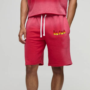 Shorts décontractés unisexes personnalisés anti-UV à séchage rapide, motif uni, style streetwear, effet délavé à l'acide, vente en gros - Product Image 1