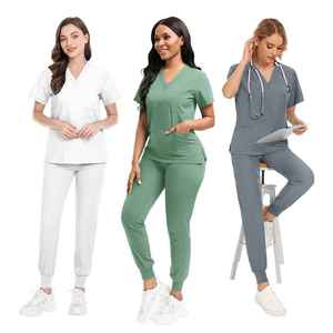 High Performance Women Medical <b>Scrub</b> <b>Set</b> Modern Nurse Uniform OEM Wholesale Medical Uniform <b>Set</b> - Product Image 5