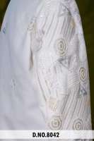 Traje de novio de lujo con diseño geométrico de cuentas y lentejuelas de seda Vergo color marfil, estilo Indo-Occidental, para hombre, marca Silver Prism.