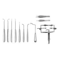 SURGINEXA Instruments chirurgicaux pour la réparation du palais cleft, kit de 36 écarteurs buccaux en acier allemand dans une boîte en acier pour interventions chirurgicales orales