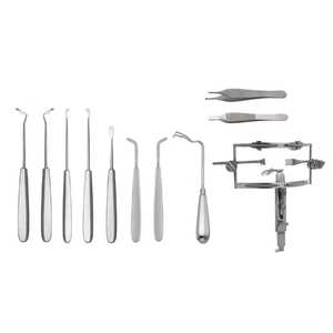 ชุดเครื่องมือซ่อมแซมปากรอยแยก ชุดอุปกรณ์เปิดปาก 36 ชิ้น ผลิตจากเหล็กเยอรมัน บรรจุในกล่องเหล็ก สำหรับการผ่าตัดช่องปาก - Product Image 3