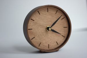 Modern Wooden <b>Desk</b> Clock Natural Wood Home Decoration - Product Image 3