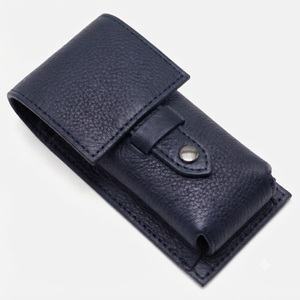 Estuche de Viaje Protector para Brocha de Afeitar de Cuero Genuino de Lujo Personalizado, Bolsa de Almacenamiento Portátil para Brochas de Maquillaje - Product Image 4