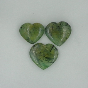 Cœur de Prehnite Naturelle Polie, Pierre de Guérison Verte pour Reiki, Méditation, Cadeau, Énergie, Décoration Feng Shui, Vente en Gros - Product Image 5