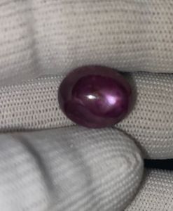 ทับทิมธรรมชาติ 18.95 กะรัต สีแดงอมม่วง คอรันดัม |   พลอยรูปไข่ขนาดใหญ่แบบหลวม - Product Image 2