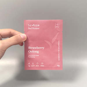 Bolsa Plana Personalizada para Soluciones de Empaque de Té |   Material Plástico Laminado Mate de Tamaño Pequeño |   Corte de desgarre para sellado térmico |   Vietnam - Product Image 1