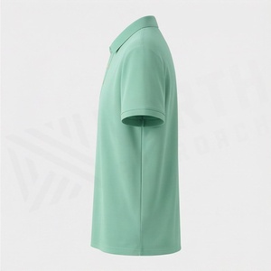 เสื้อโปโลแขนสั้นถักเนื้อผ้าระบายอากาศสำหรับผู้ชาย เสื้อกอล์ฟพรีเมียม เสื้อผ้ากีฬาแบบสั่งทำพิเศษ - Product Image 3