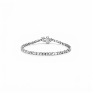 กำไลข้อมือเพชรทรงกลมเจียระไนแบบบริลเลียนท์ ทองคำแท้ 10K 14K 18K เพชรเพาะเลี้ยงในห้องปฏิบัติการ สไตล์เทนนิส สำหรับงานหมั้น ขายส่ง - Product Image 1