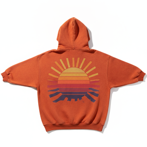 Sudadera con Capucha para Hombre con Estampado de Atardecer, Corte Regular, Algodón French Terry, Ropa Casual de Verano, Diseño con Bolsillos - Product Image 2