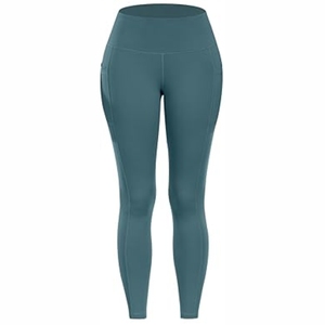Seamless Yoga Set <b>Women</b> High Waist <b>Leggings</b> <b>Crop</b> Top Racerback Solid Color Activewear Sportwear Full Length Spandex Polyester - Product Image 2