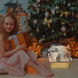 Lampe cadre photo LED 3D en promotion avec nom et date personnalisés, design élégant à effet d'illusion pour anniversaire, mariage, anniversaire de mariage - Product Image 6
