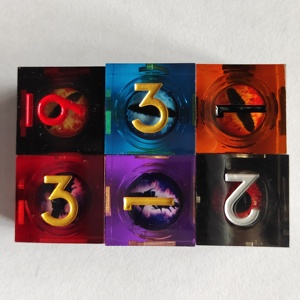 <span class=keywords><strong>Juego</strong></span> de Dados Personalizados para D&D con Núcleo Líquido Ojo de Dragón, Bordes Afilados, Hechos a Mano, para el <span class=keywords><strong>Juego</strong></span> de Mesa Dungeons and Dragons - Product Image 4