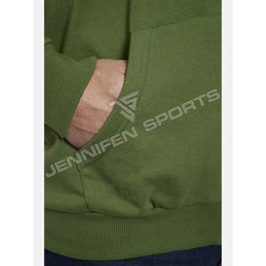 Sweat-shirt d'hiver français de haute qualité 100 % coton avec fermeture éclair, respirant, séchage rapide, coupe ample, logo personnalisé, en tissu éponge vierge - Product Image 5