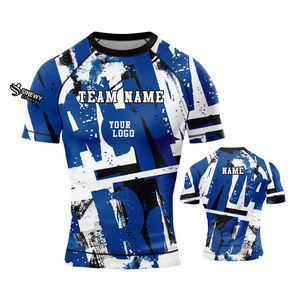 Rashguard Homme Personnalisé à Manches Courtes, Léger, Respirant, UPF50, Matière Douce, Prix Bas, Service OEM Durable - Product Image 4