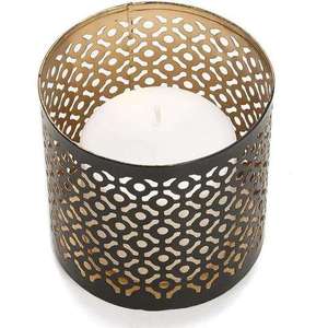 Tarro metálico de lujo personalizado para velas disponible en diferentes colores y diseños - Product Image 4