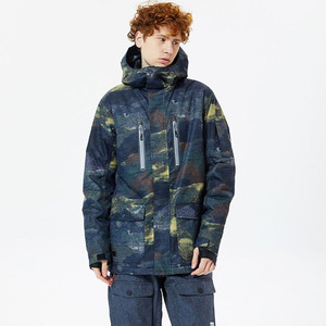 Combinaison de ski unisexe personnalisée à capuche pour les sports de neige en plein air - Product Image 3