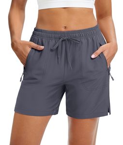 Women's Quick Dry Athletic Shorts Solid Colour With Drawstring <b>Elastic</b> Waist Sporty Golf Running Workout Outdoor Active Wear - Product Image 1