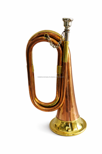 Instrument unique en laiton de style cor d'ambulance, gravé par impression numérique et laser, décoration murale rectangulaire moderne en métal pour extérieur - Product Image 4