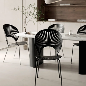 Silla de Comedor de Madera de Roble Nam Viet con Tapicería de Cuero Sintético, Diseño Plegable para Hogar y Restaurantes - Product Image 5