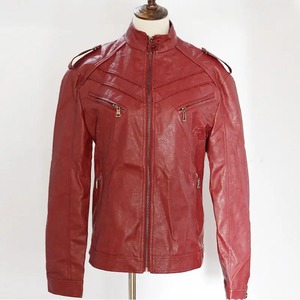 Chaqueta de Motocicleta Casual de Invierno para Hombre, Profesional, de Cuero PU, Talla 5XL, Negra, Corte Ajustado, Cuello Alto, Cierre de Cremallera, Resistente al Viento - Product Image 5