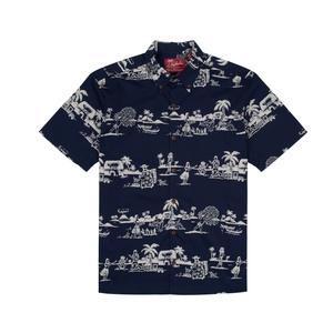 Camisa estampada elegante para hombre, con diseño elegante, informal y formal - Product Image 1