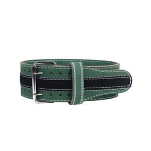 OEM Custom Leather Weightlifting Belt with Heavy Duty Steel Buckle, <b>Adjustable</b> Support for Gym, Powerlifting, Deadlift - Product Image 2