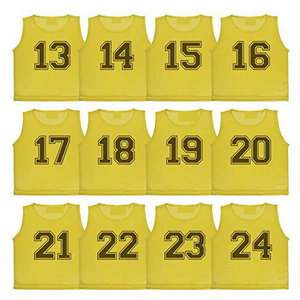 Chaleco de Entrenamiento de Fútbol Unisex para Adultos, 100% Poliéster, Tejido de Malla Transpirable, Protección UV, Secado Rápido, Personalizable con Nombre de Equipo, Logotipo y Posición - Product Image 6