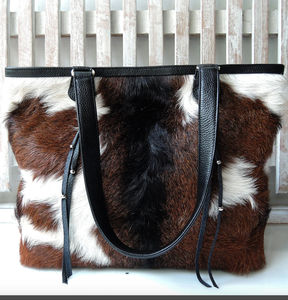 Sac à main pour femme en cuir de vachette véritable fait main avec des chaînes vintage, grande capacité, fermeture éclair durable, bandoulière - Product Image 3