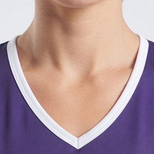 Maillot de netball pour femmes avec col en V, maillots de netball pour femmes 100% polyester, maillot de netball sans manches pour femmes - Product Image 4